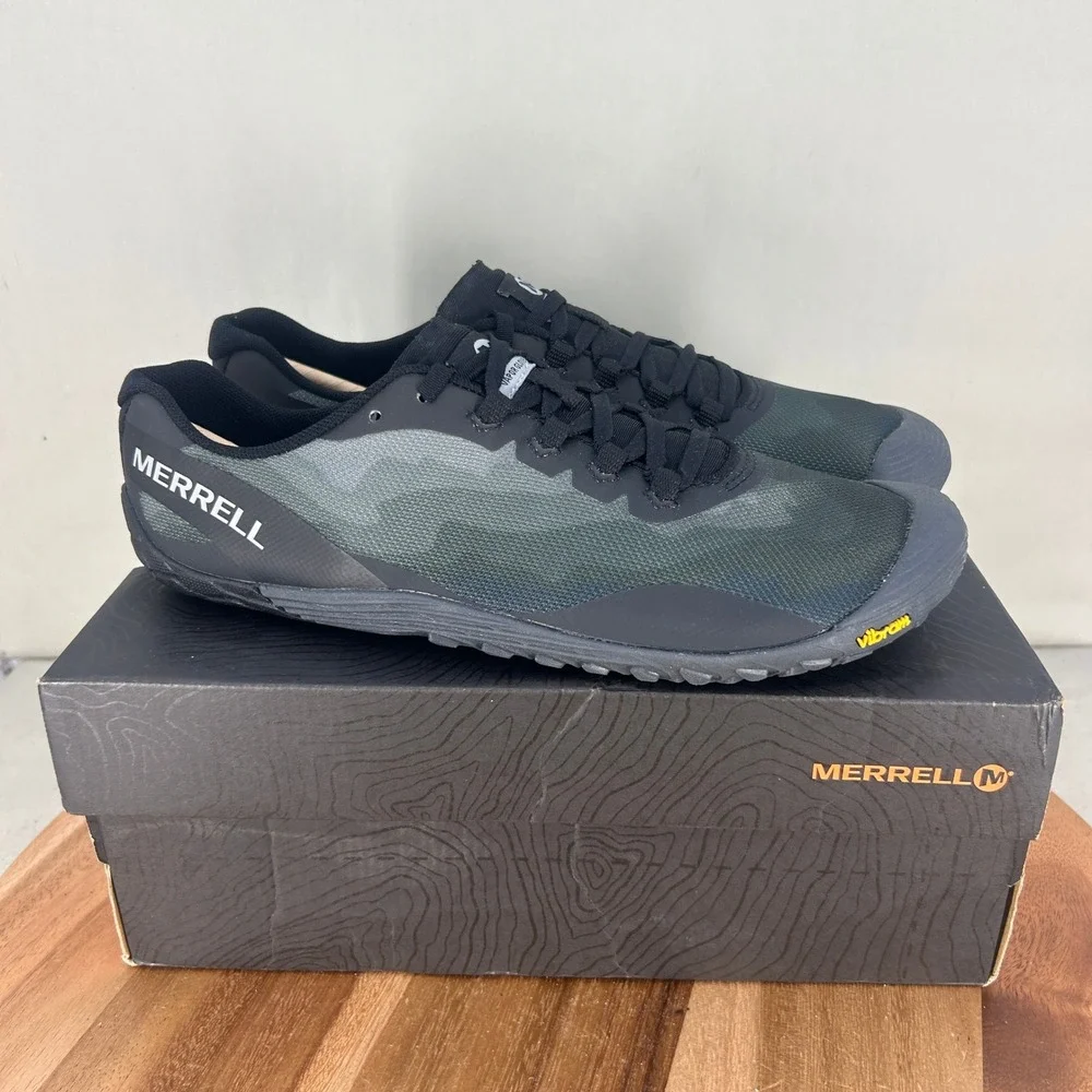 Merrell Vapor Glove 4 Womens 11 Black Barefoot Running Shoes J52506 Vibram Sole
